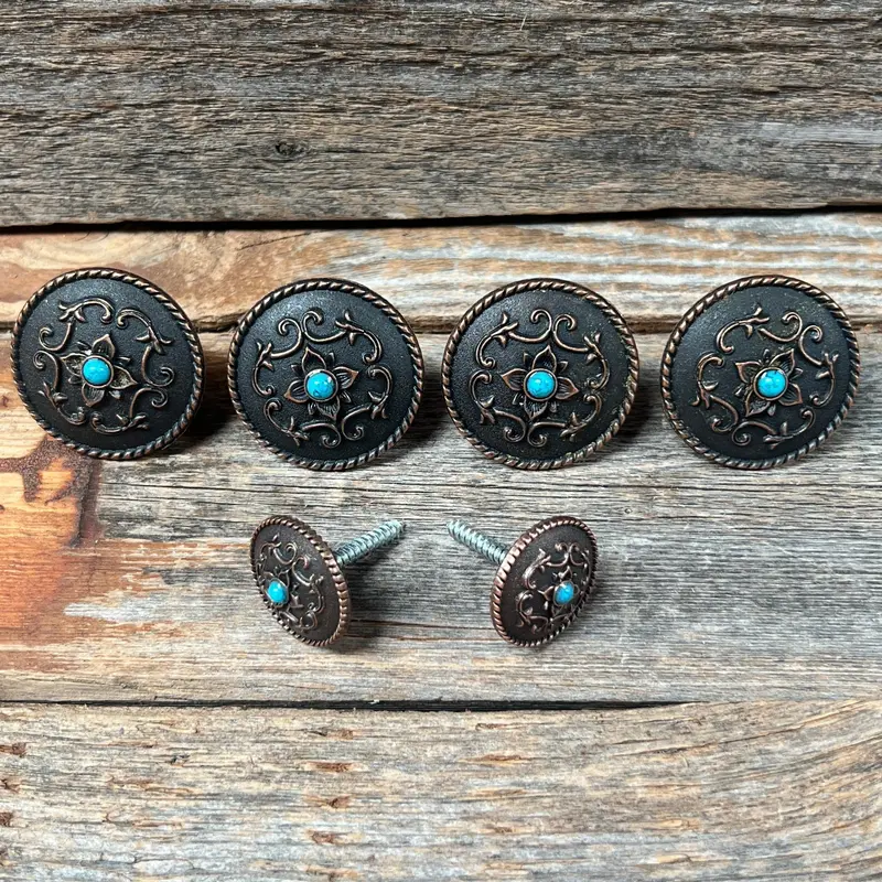 Copper Turquoise Saddle Set Ssw180 1