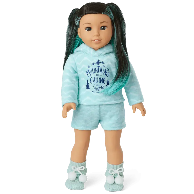 Corinne’S™ Powder Blue Pajamas For 18-Inch Dolls 2