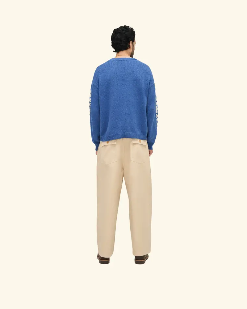 Cotton Twill Parachute Pant (Beige) 7
