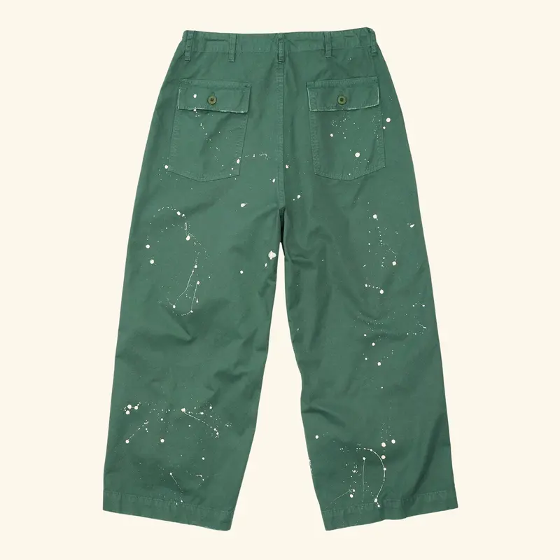 Cotton Twill Parachute Pant (Pine) 3