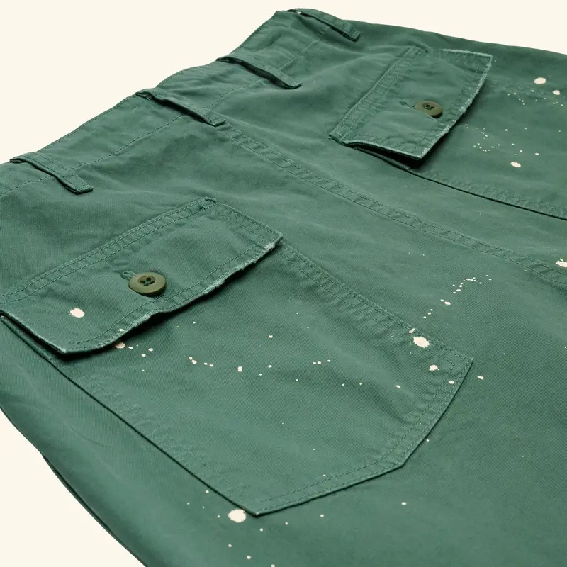 Cotton Twill Parachute Pant (Pine) 6