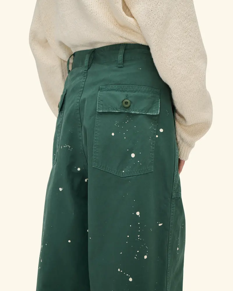 Cotton Twill Parachute Pant (Pine) 7