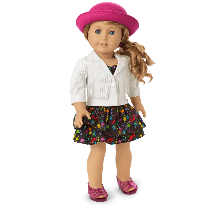 Courtney’S™ White Fringe Jacket For 18-Inch Dolls (Historical Characters) 2