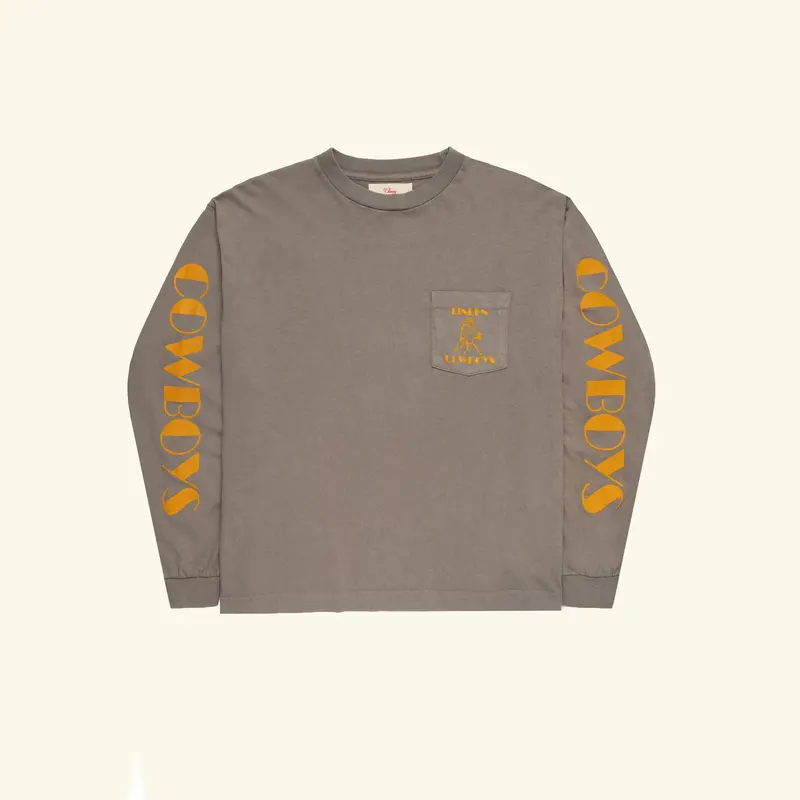 Cowboys Longsleeve Pocket T-Shirt (Steel) 1