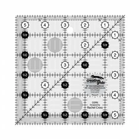 Creative Grid 5 1/2" X 5 1/2" Ruler 1