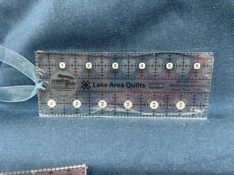 Creative Grid "Lake Area Quilts" Ruler 2 1/2"  X 6 1/2". 1