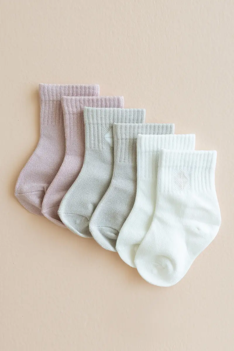 Crew Socks Combo 3-Pack In Pastel 1