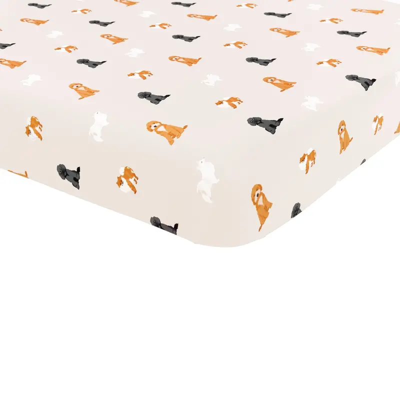 Crib Sheet In Fluffy Dog 1
