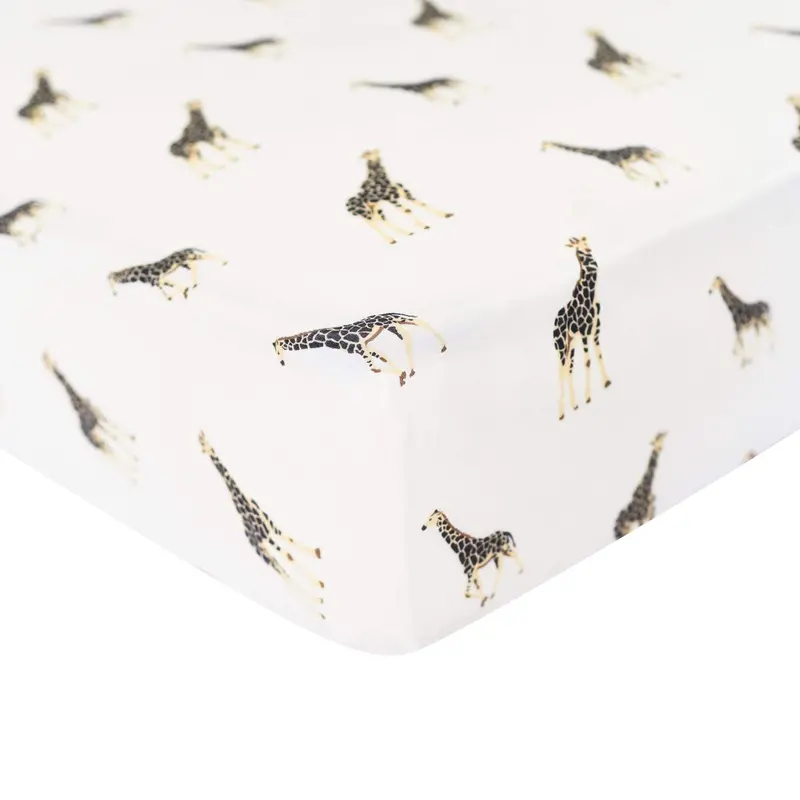Crib Sheet In Giraffe 1