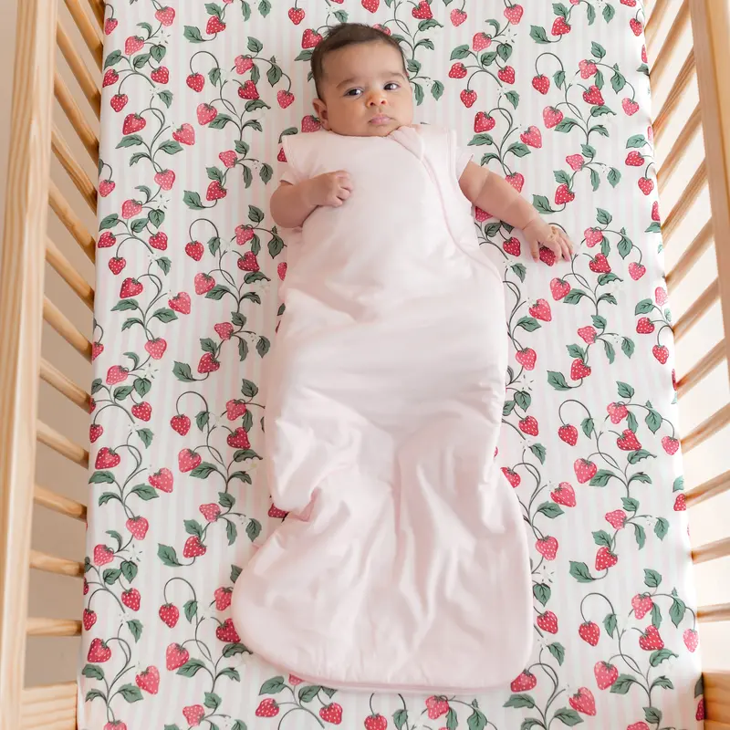 Crib Sheet In Strawberry Fields 1