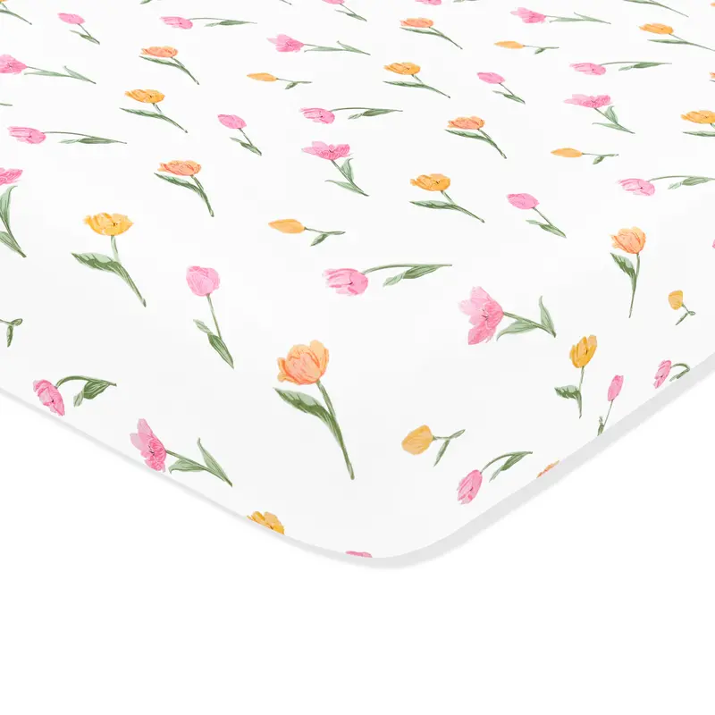 Crib Sheet In Tulip 2