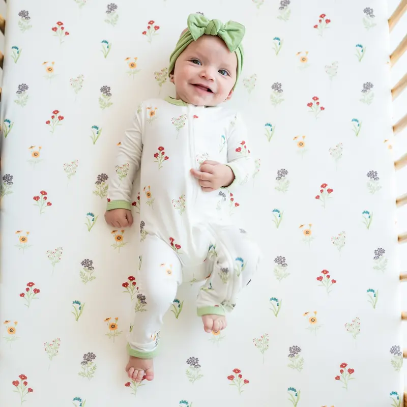 Crib Sheet In Wildflower 2