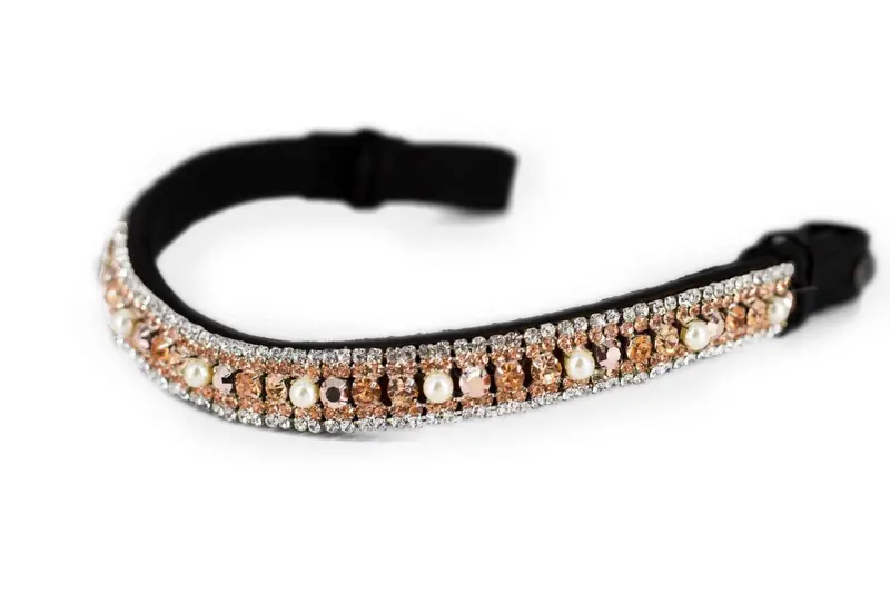 Crystal Browband | Theone U Shape Gold Pearl 1