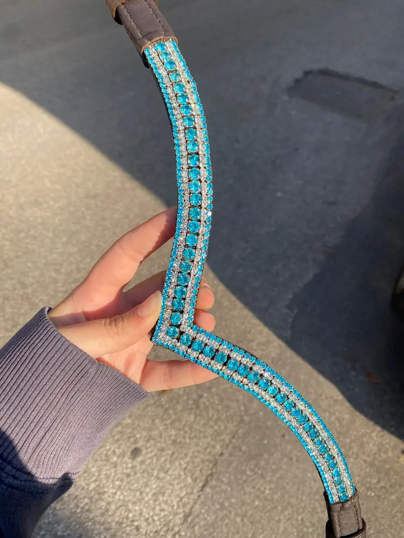 Crystal Browband | Theone V Shape Acquamarina 2
