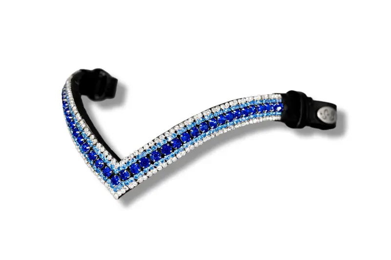 Crystal Browband | Theone V Shape Blue Cobalt 1