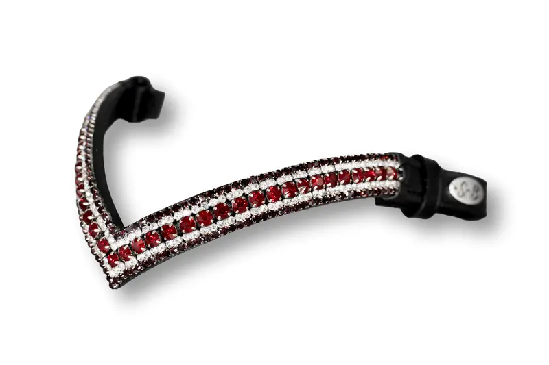 Crystal Browband | Theone V Shape Bordeaux 1