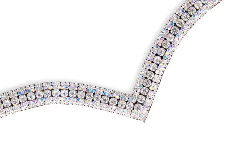 Crystal Browband | Theone V Shape Crystal Rainbow 1