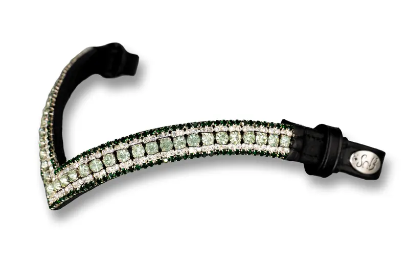 Crystal Browband | Theone V Shape Light Green 1