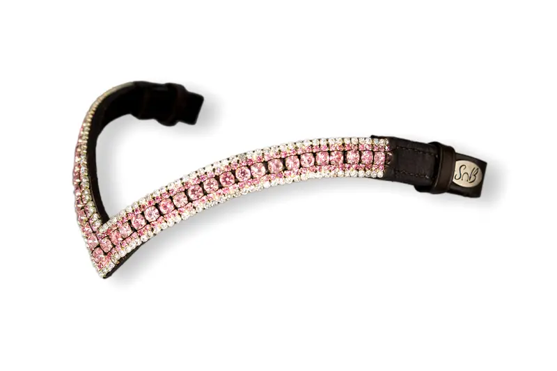 Crystal Browband | Theone V Shape Light Rose 1