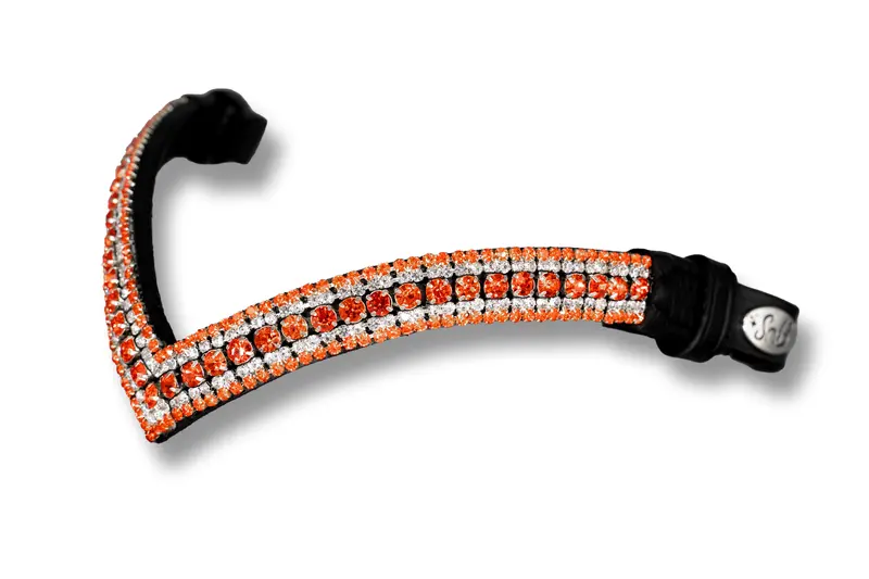 Crystal Browband | Theone V Shape Tangerine 1