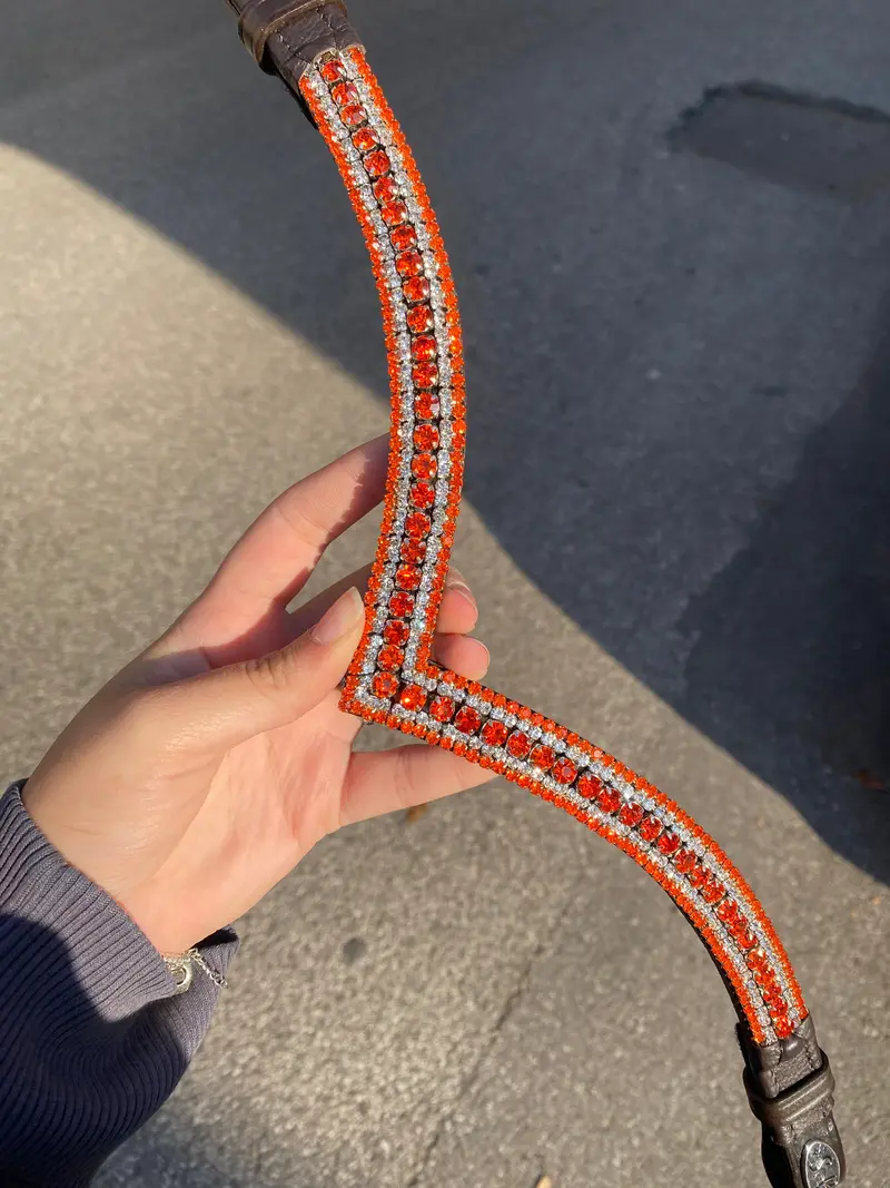 Crystal Browband | Theone V Shape Tangerine 2