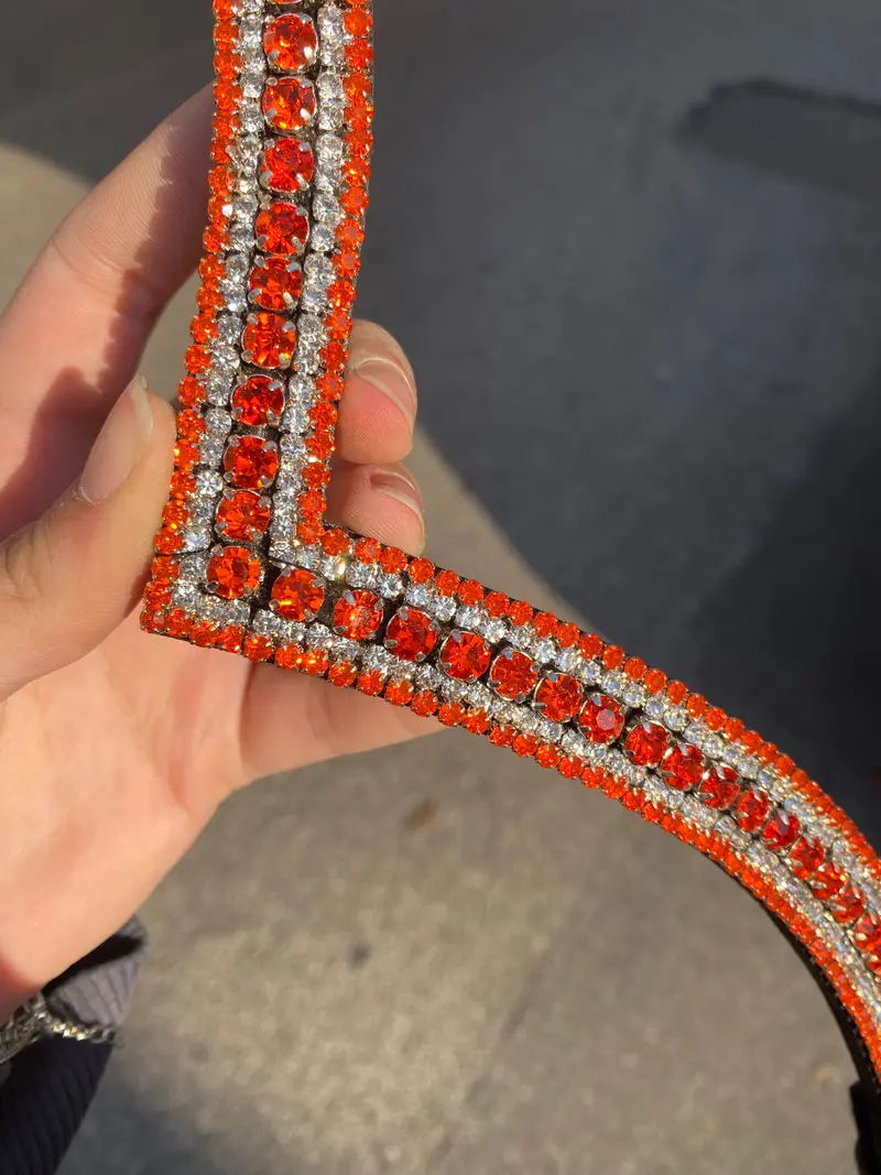 Crystal Browband | Theone V Shape Tangerine 3
