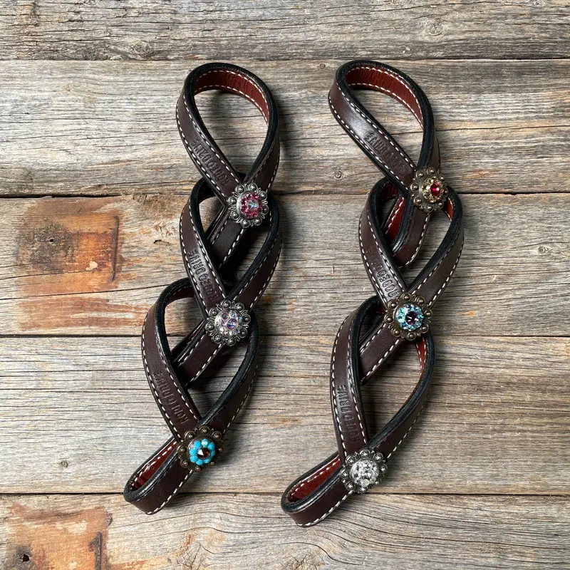 Crystal Dark Oil Rustic Tie Down Keepers 1