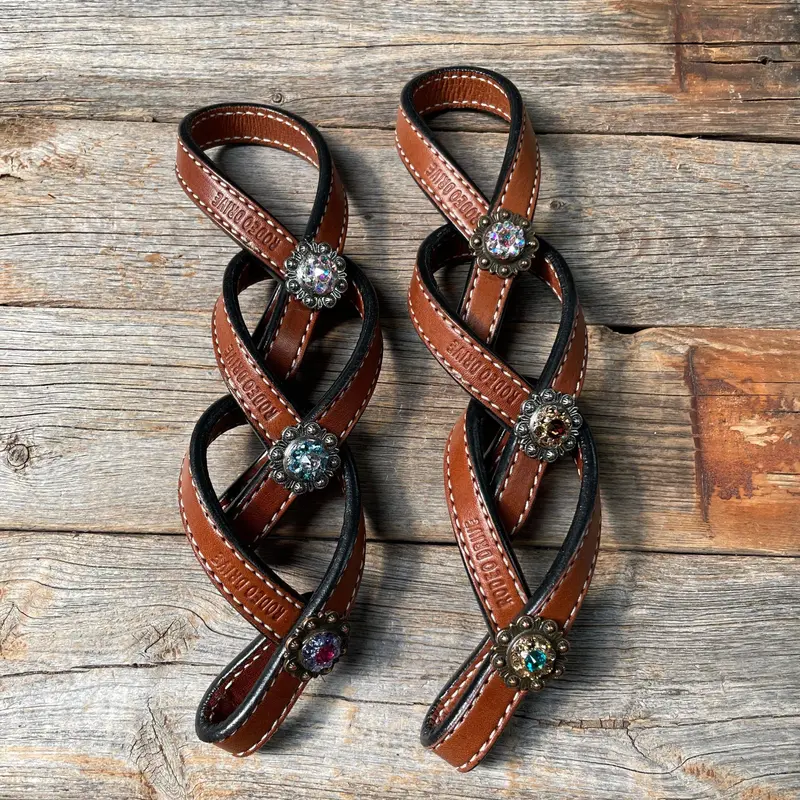 Crystal Medium Oil Rustic Tie Down Keepers 1