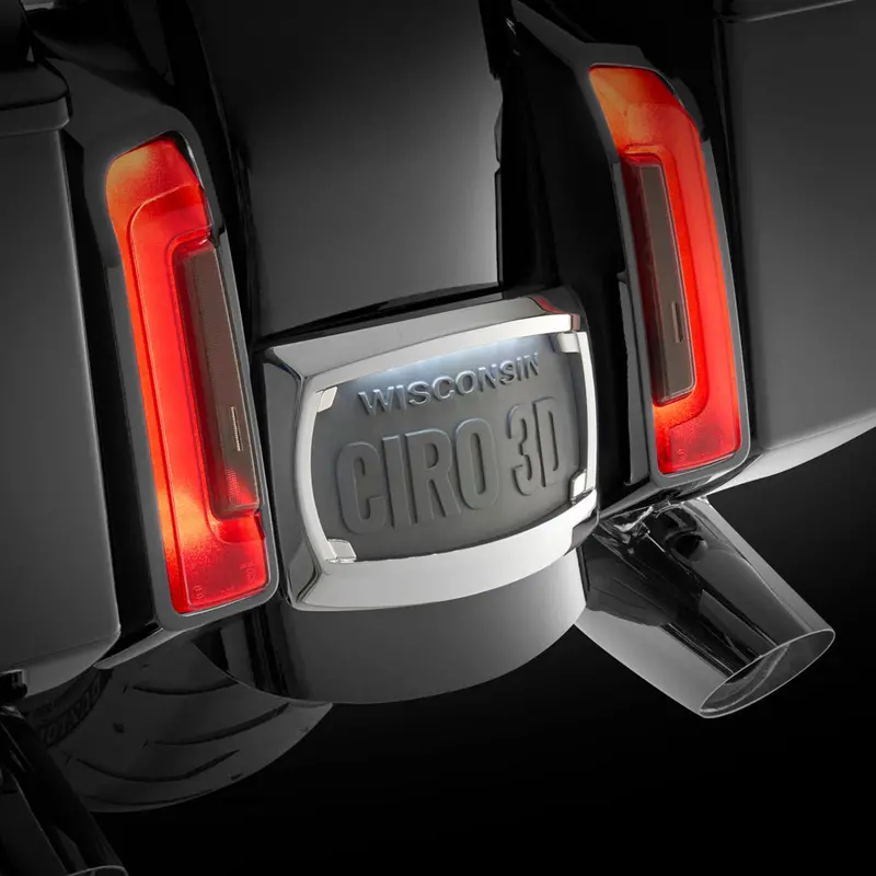 Curved Frame With Led Plate Light / '23.5-Up & '09-'22 Cvo H-D Touring 1
