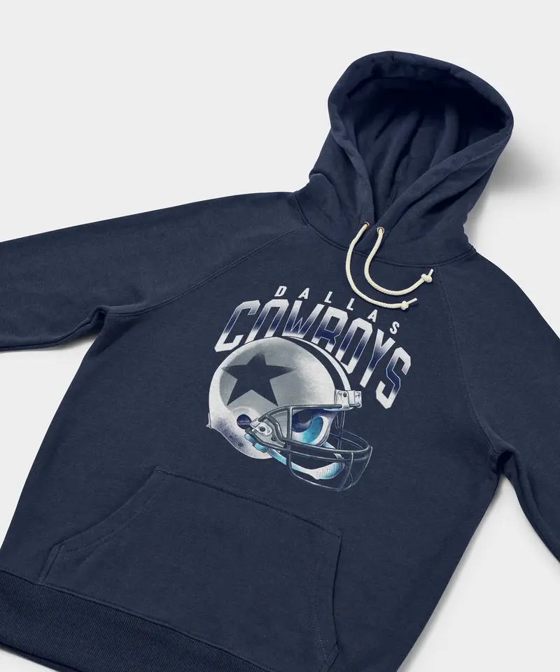 Dallas Cowboys Gradient Helmet Hoodie 4
