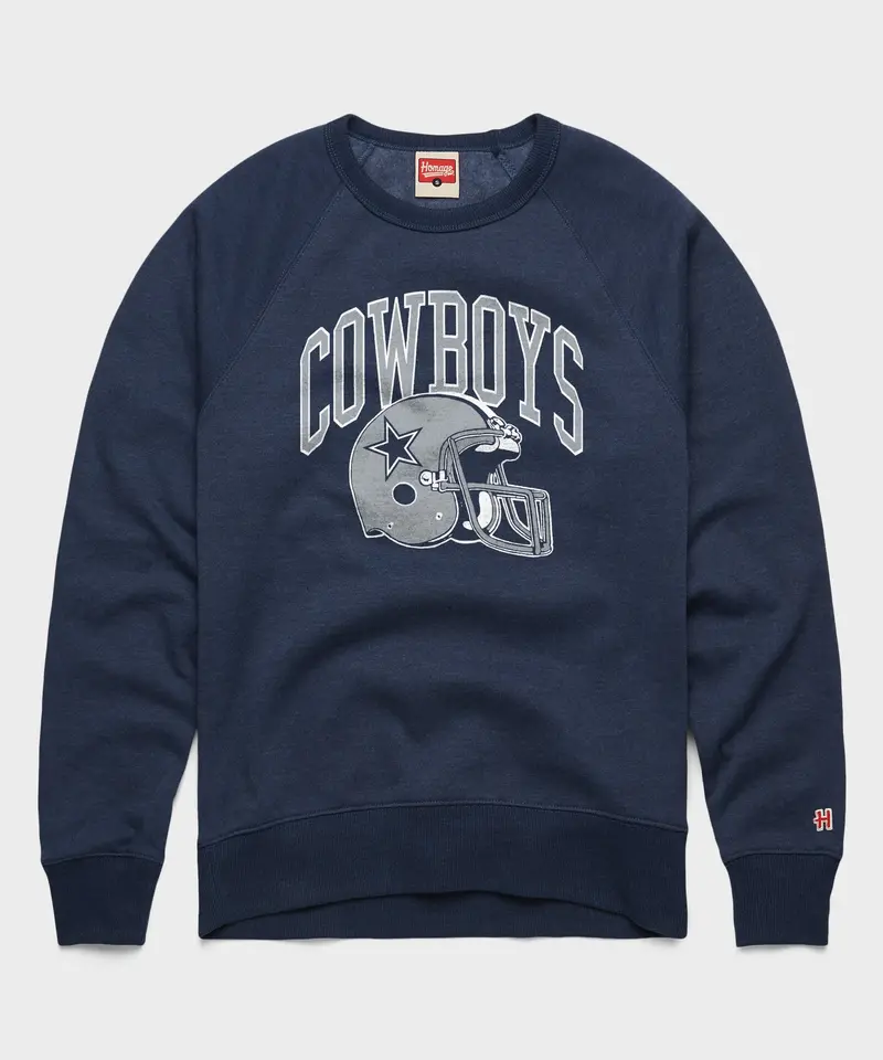 Dallas Cowboys Helmet Crewneck 1