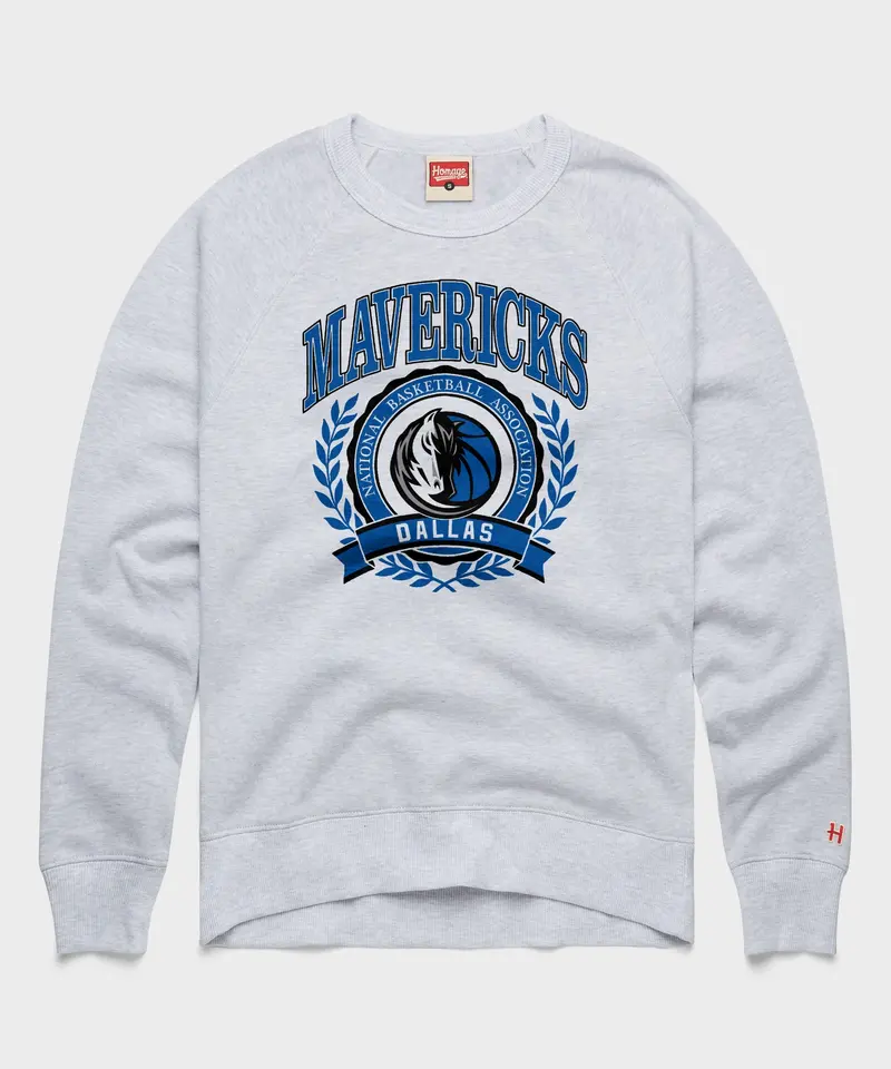 Dallas Mavericks Crest Crewneck 1