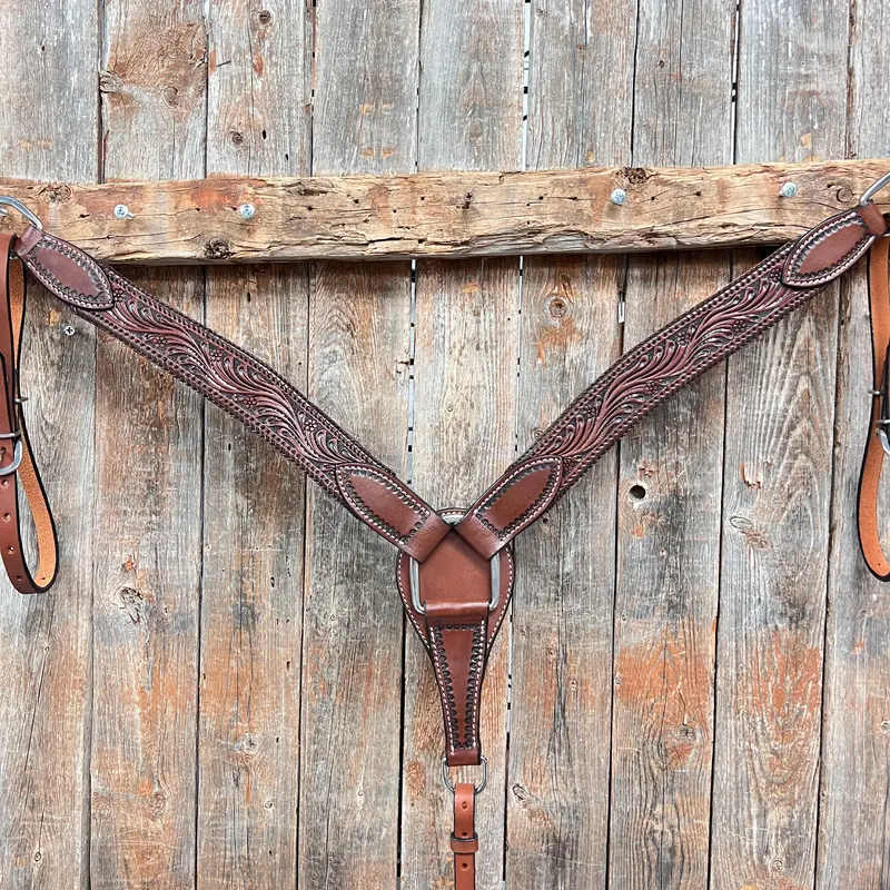 Dark Oil Braided Breastcollar 1