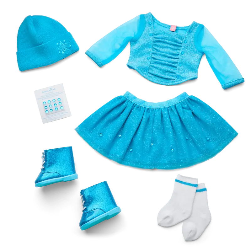 December Blue Brilliance Topaz Outfit For 18-Inch Dolls 1