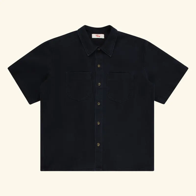 Denim Chambray Short Sleeve Shirt 1