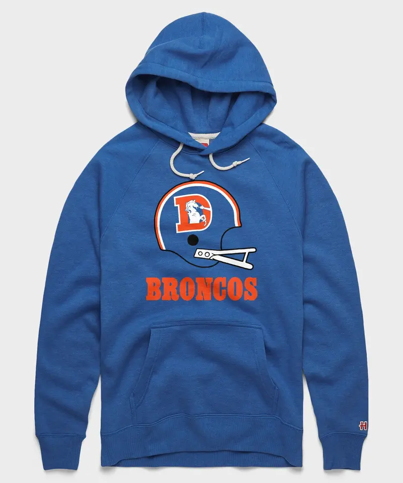 Denver Broncos Big Helmet Hoodie 1