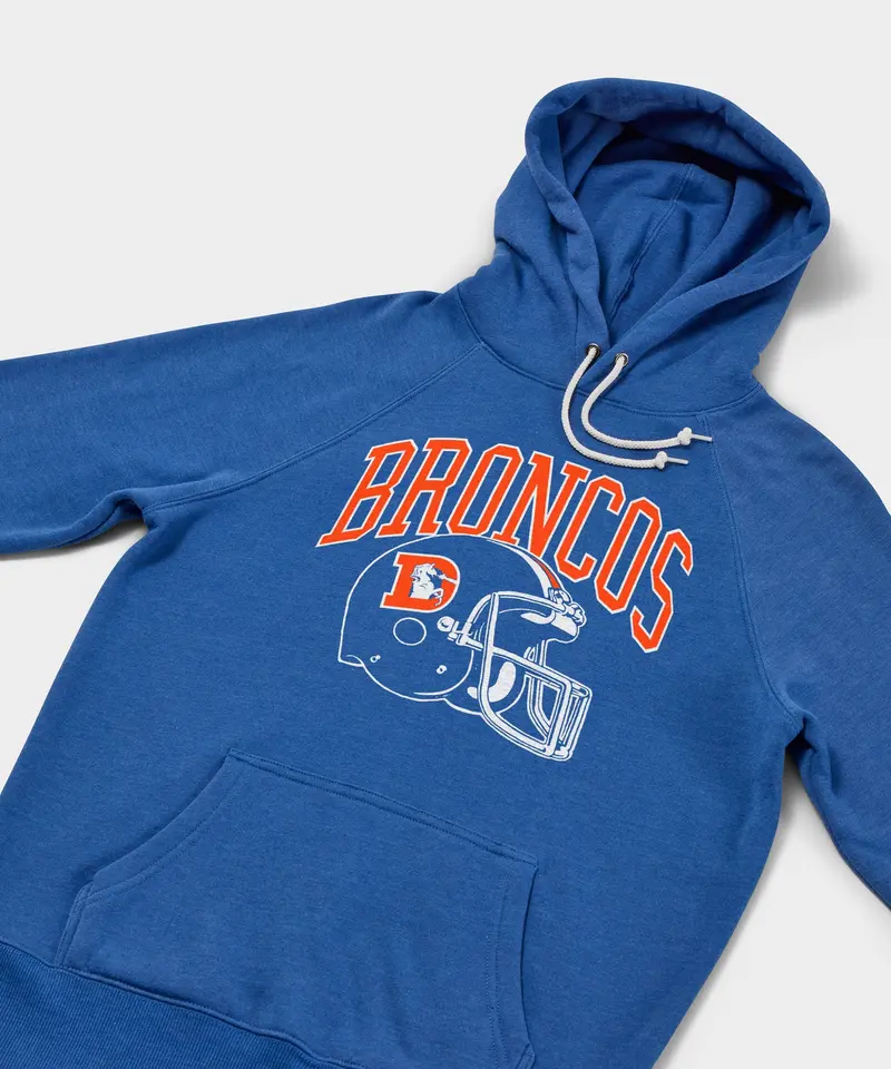 Denver Broncos Helmet Retro Hoodie 2
