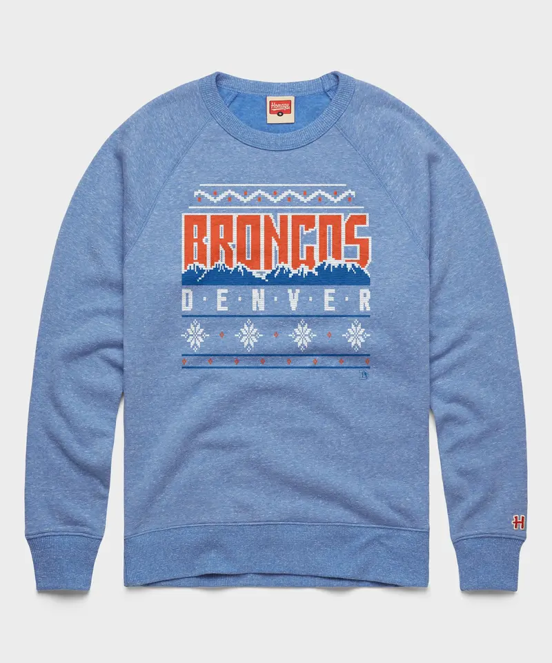 Denver Broncos Holiday Crewneck 1