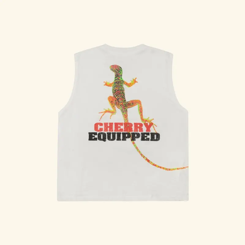 Desert Gecko Running Shirt (Vintage White) 1