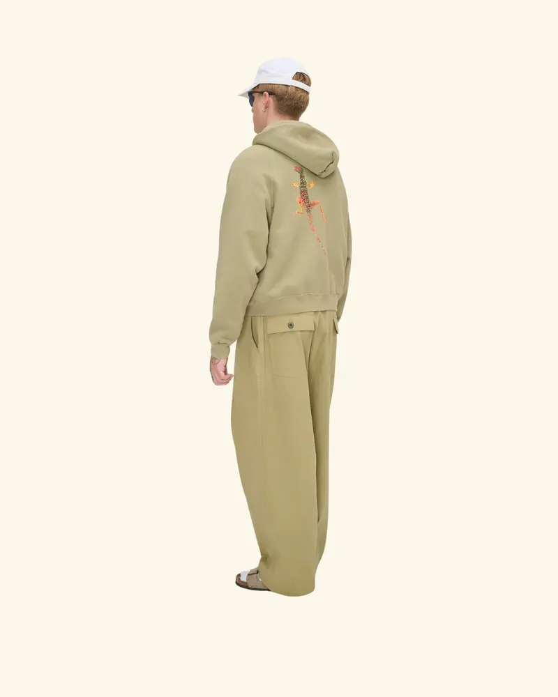 Desert Gecko Zip Up Hoodie (Cactus) 5