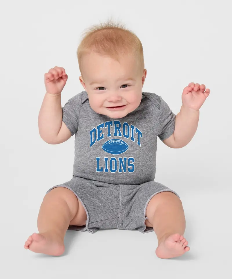 Detroit Lions Gridiron Baby One Piece 3