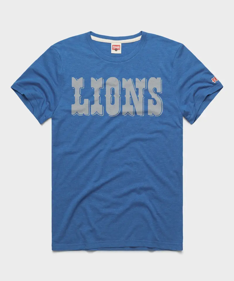 Detroit Lions Wordmark '70 T-Shirt 1