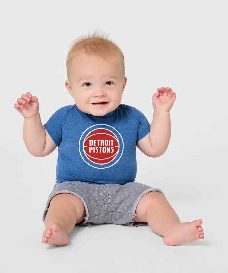 Detroit Pistons Logo Baby One Piece 3