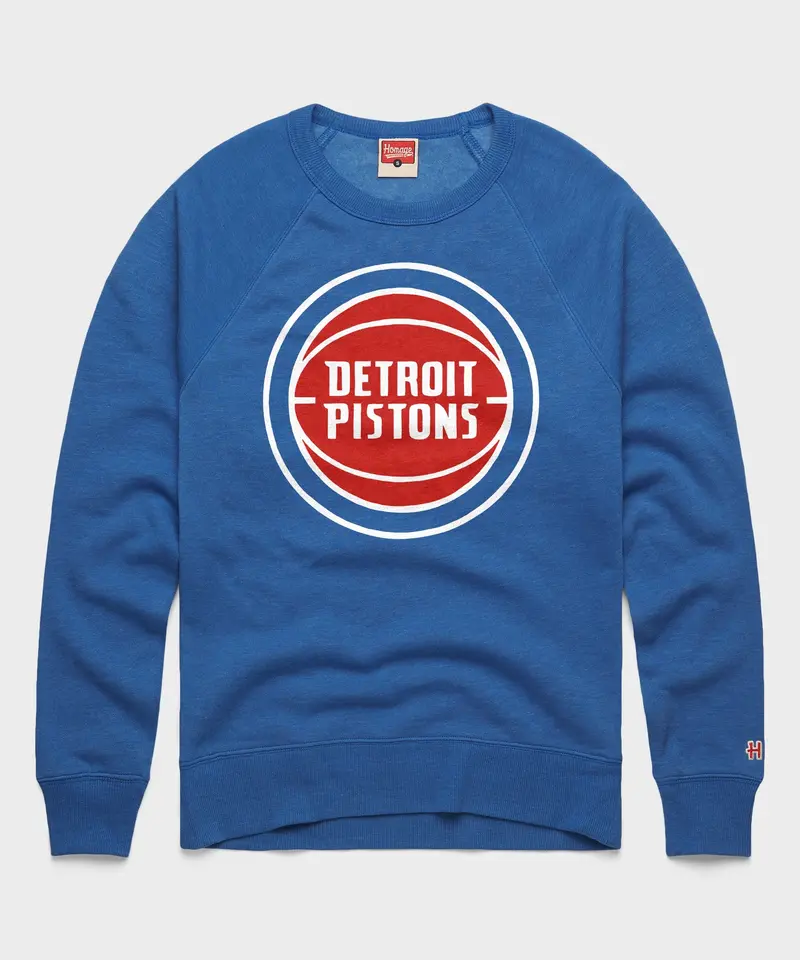 Detroit Pistons Logo Crewneck 1