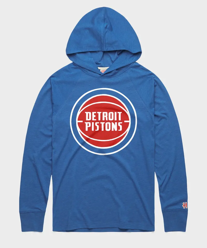 Detroit Pistons Logo Lightweight Hoodie 1