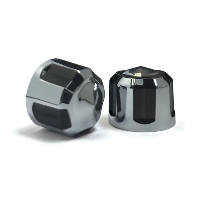 Diamond Cut Black & Chrome Engine Bolt Covers ( 10 Pack ) 1