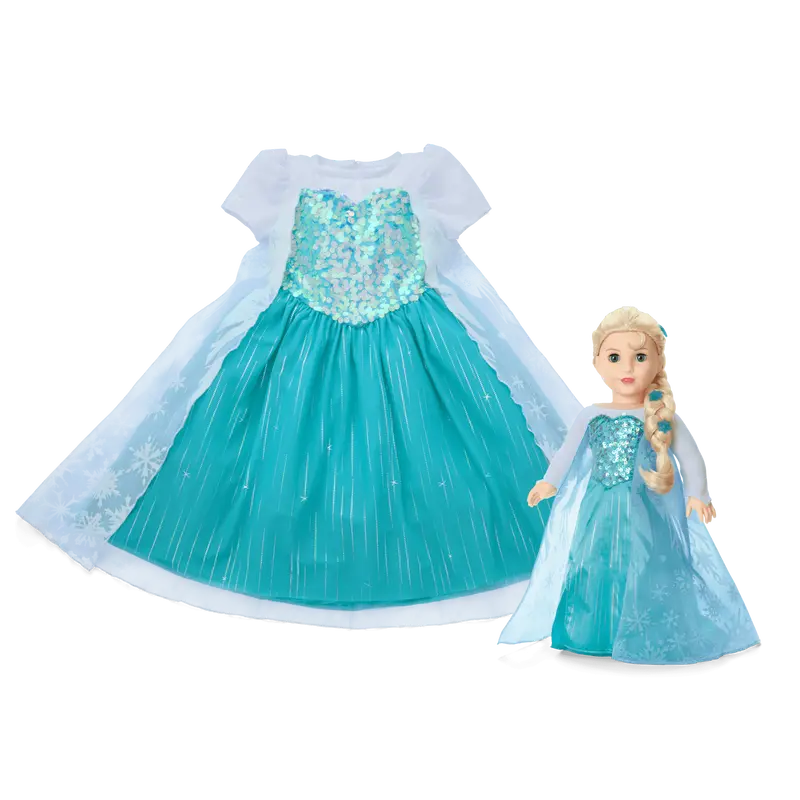 Disney Frozen Elsa Doll & Matching Dress For Girls By American Girl® 2
