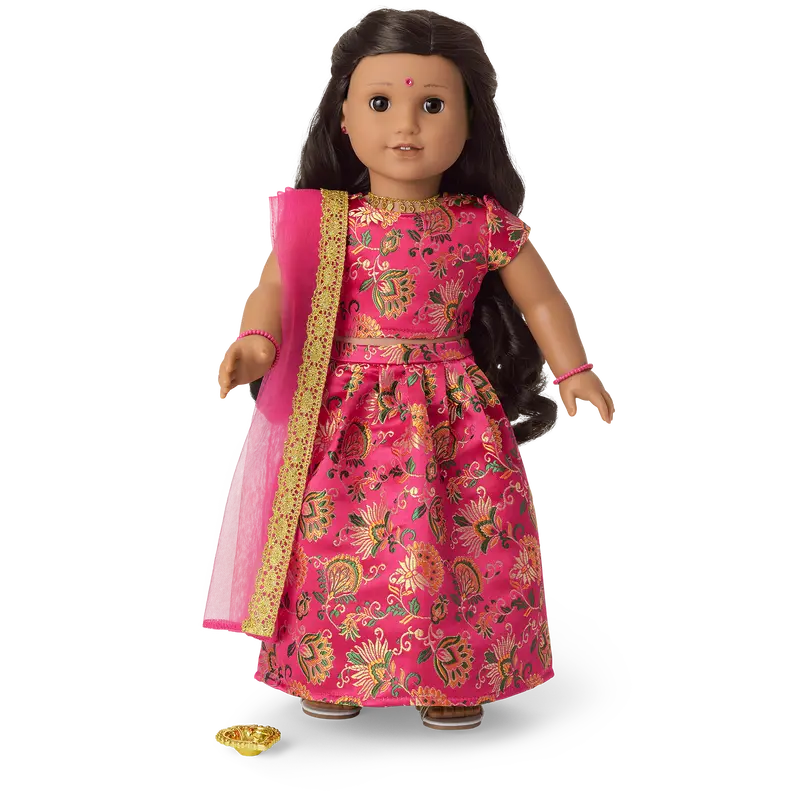 Diwali Celebration Outfit For 18-Inch Dolls 2