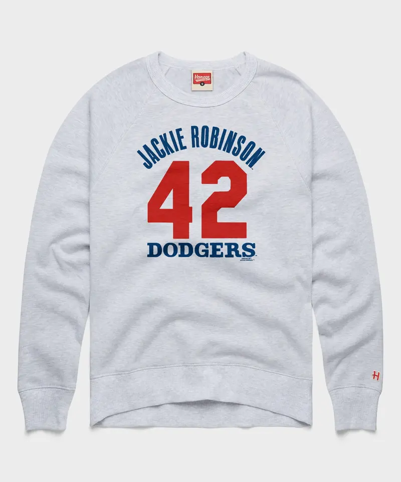Dodgers Jackie Robinson 42 Crewneck 1