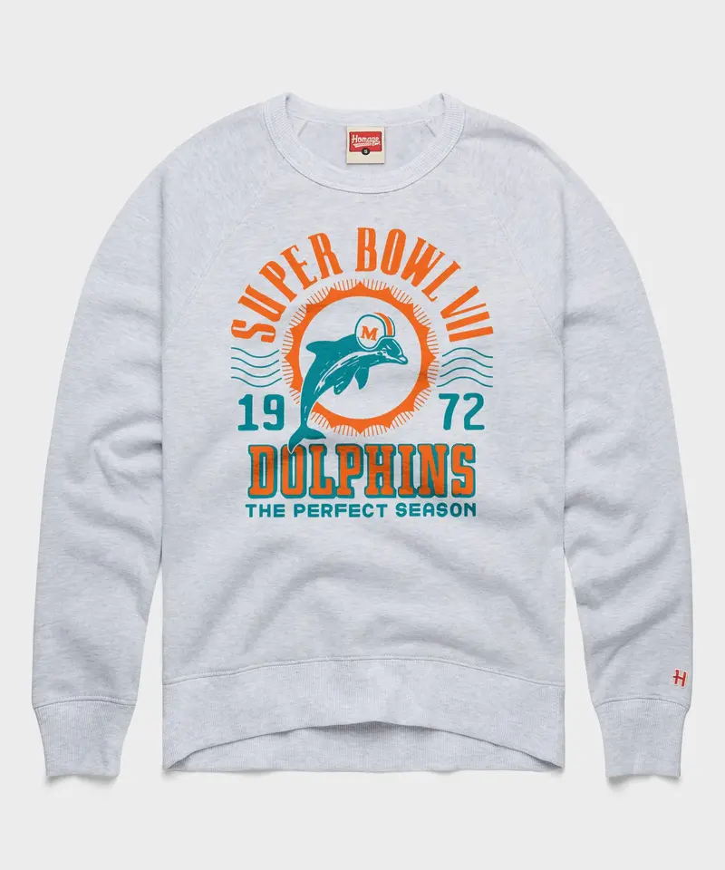 Dolphins 1972 Perfect Season Crewneck 1